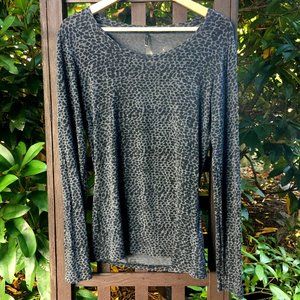 Soyaconcept Animal Print Long Sleeve Jersey Top